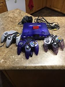 Purple N64 console