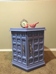 Refinish side table with storage