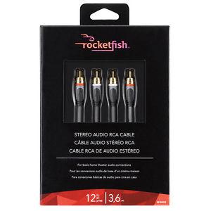 Rocketfish 12 Ft. RCA Audio Cable-NEW in box