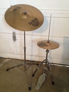 Sabian B8 Pro Ride Cymbal w Hi/Hat and stands.