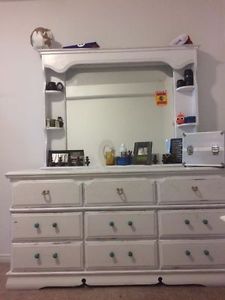 Selling Large 9 drawer dresser and night table