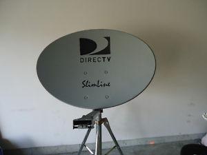 Shaw Satellite Dish, receiver & tripod