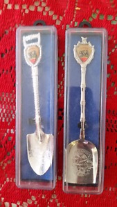 Silver collector teaspoons