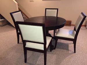 Solid Oak Table and 4 Chairs