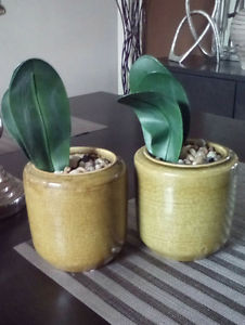 TWO MATCHING PLANTER POTS