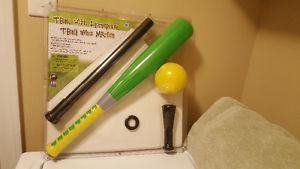 Tee Ball Plate and Bat Set - New in Package