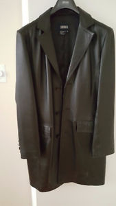 Tristan America Leather Trench Coat
