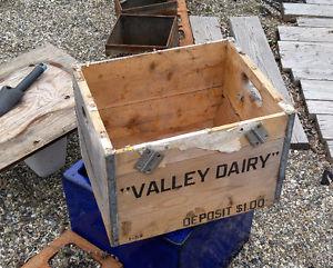 Valley Dairy - Vintage Wooden crate
