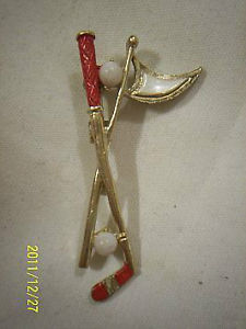 Vintage Goldtone Golf Pin