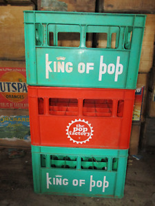 Vintage The Pop Shoppe and King of Pop Crates