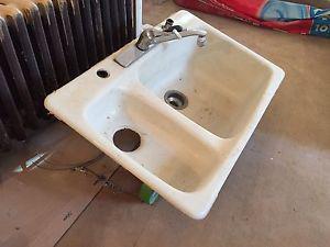Wanted: TWO Cast iron sinks.