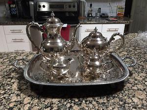 Wm A Rogers silver plated tea service