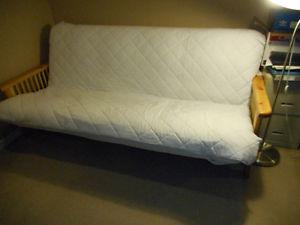 Wooden IKEA sofa bed $