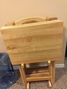 Wooden TV trays