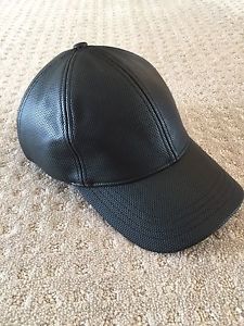Zara man faux leather hat cap