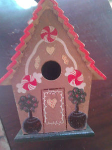 all wood bird house