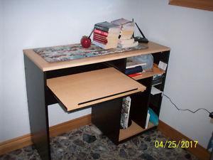 computer desk and large chair