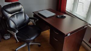 desk and chair