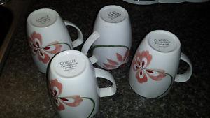 set of four mugs