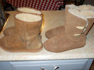 1 pair of bear paw boots