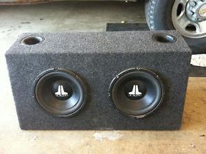 2 10'' JL Audio speakers with box