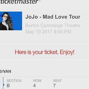 2 JoJo tickets for May 10th