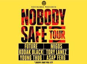 2 tickets to the nobody safe tour in Edmonton