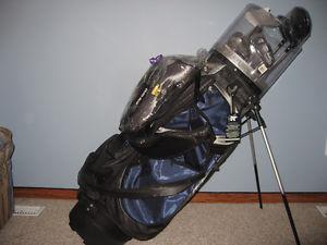 21 piece golf bag/clubs