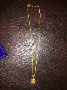 21k gold 18.5 inch necklace chain