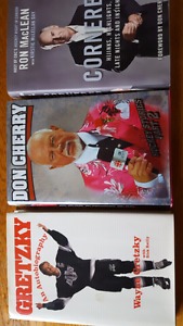 3 Hardcover Books - Gretzky Cherry MacLean