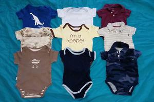 39 pc boys 6-12 mth clothing, jackets hats and shoes