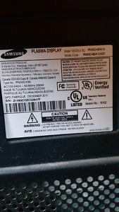 50" Samsung Plasma Tv with Original Remote control