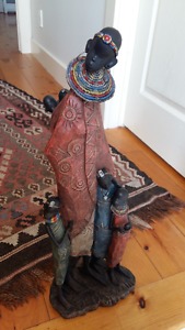African antique style statue