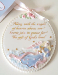 Angelic Blessings Porcelain Ornament - NEW