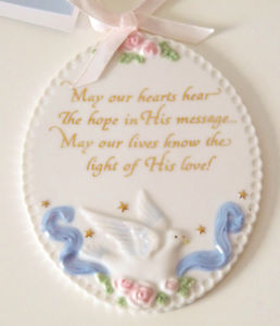 Angelic Blessings Porcelain Ornament - New