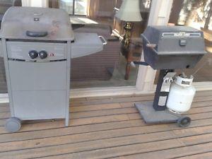 BBQ TERR GEAR BRAND WITH PROPANE TANK AND MANUAL ETC.