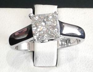 BEAUTIFUL 1 CT PRINCESS CUT ENGAGEMENT RING FOR SALE