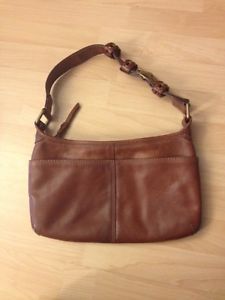 Beautiful chocolate brown leather authentic coach purse