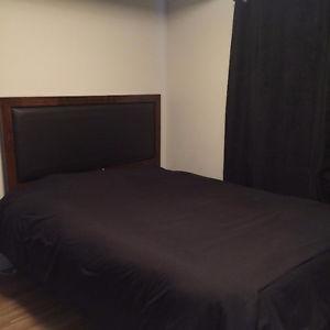 Bed frame and headboard