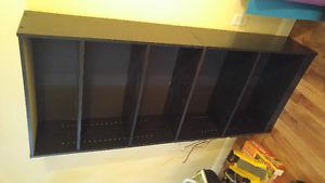 Black 5-Section Bookshelf/Display Cabinet Excellent Shape