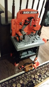 Black and Decker tool bench