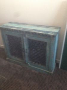 Blue Distressed Side Table (NEW)