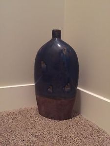 Brown and blue Vase