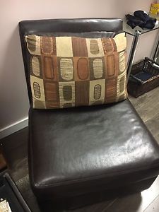 Brown leather chair