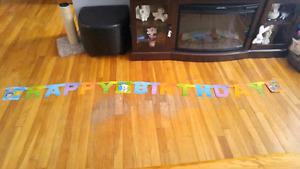 Bubble Guppies Birthday Banner