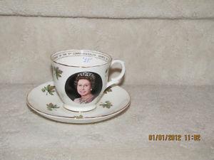 Cup & Saucer - H.M. Queen Elizabeth ll