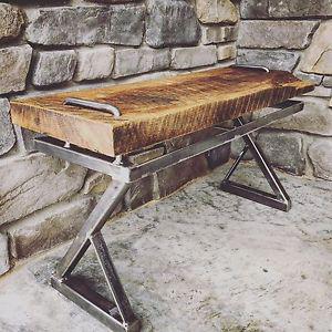 Custom Oak Slab Bench - Locally Made!