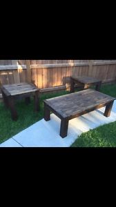 Custom Wood Coffee and End Tables
