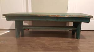 Custom made bench/coffee table