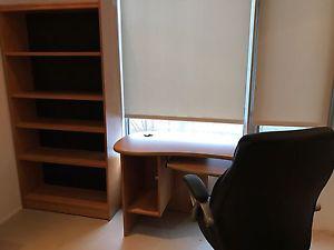 ENTIRE office set- desk, chair and shelf